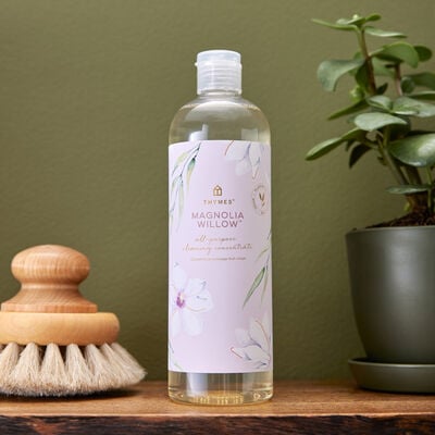 Thymes Magnolia Willow All-Purpose Cleaning Concentrate on a shelf